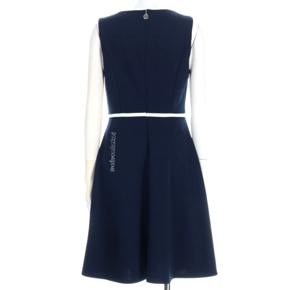 Blue & White Nautical Dress sz 14 - Picture 4 of 6